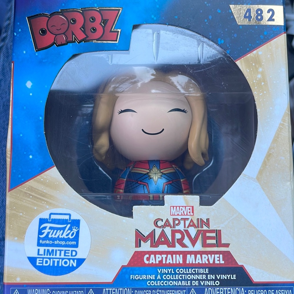 New in box! Funko Dorbz Captain Marvel #482